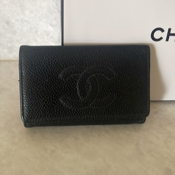 Key Wallet Caviar Black Gold hardware - Picture 3 of 10